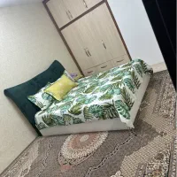 تخت خواب ۲ نفره + کفی تخت + خوشخواب + سرویس روتختی