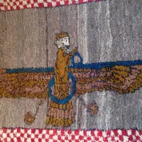 قالیچه نخ طبیعی فروهر