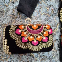 ست مانتوشلوار وکیف مجلسی