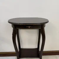 میز تلفن چوبی