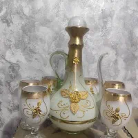 تنگ و گیلاسه تزیینی طلایی