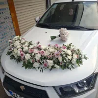 گلکاری ماشین عروس طبیعی ومصنوعی|خدمات پذیرایی، مراسم|رشت, ساغری سازان|دیوار