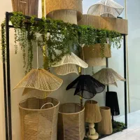 لوستر مکرومه رافیا حصیری به صورت تک و عمده