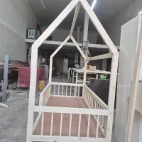 تخت کودک/نوجوان/تخت دوطبقه/مونته سوری طرح کلبه|تخت و سرویس خواب|تهران, تهرانپارس غربی|دیوار