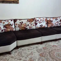مبل راحتی  ۱۱نفره و۲باکس و۴تا عسلی ومیز   کارکرده|مبلمان خانگی و میز عسلی|تهران, هاشم‌آباد|دیوار