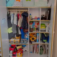 سرویس کامل تخت و کمد نوزاد و کودک ساحل چوب|تخت و سرویس خواب|اندیشه, اندیشه فاز ۳|دیوار