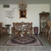 مبل استیل ۹نفره و ویترین