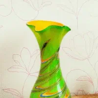گلـدان شیـشه ایـ طـرح رزیـن