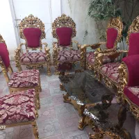 مبل سلطنتی ۹ نفره|مبلمان خانگی و میز عسلی|فاضل آباد, |دیوار