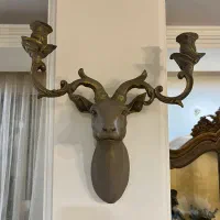 دیوارکوب پتینه گوزن ( جاشمعی)