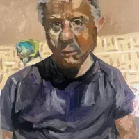 نقاشی چهره رنگ روغن