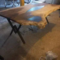 چوب‌روس‌چوب‌طبیعی‌گردو‌چوب‌فندوق‌‌چوب‌مدل‌سوخته|میز و صندلی غذاخوری|تهران, شهرک صادقیه|دیوار