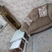 مبل هفت نفره و دستک پرده کاملا سالم وپر بار|مبلمان خانگی و میز عسلی|مشهد, پورسینا|دیوار