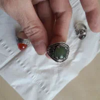 انگشترنقره عقیق سرخ وسبز وباباقوری|جواهرات|تهران, افسریه جنوبی|دیوار