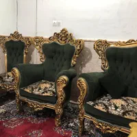 مبل تمام منبتکاری (۹ نفره) به همرا جلو مبلی و عسلی|مبلمان خانگی و میز عسلی|مشهد, کشاورز|دیوار