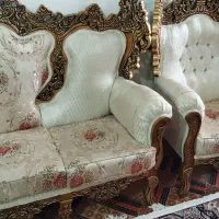 مبل سلطنتی 7نفره|مبلمان خانگی و میز عسلی|کنگاور, |دیوار