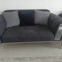 ست مبل ۵ نفره استیل اصل ومیز ست استیل اصل