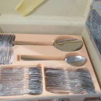 سرویس قاشق چنگال24نفره استیل نو128پارچه،فروش فوری|ظروف سرو و پذیرایی|ملارد, |دیوار