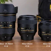 لنز نیکون 50mm f1.8 ـ 85mm f1.8 - 24 70