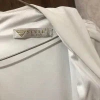 لباس مجلسی سفیدپولکی
