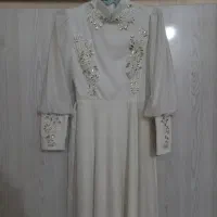 پیراهن عقدسفید سایز ۴۰