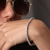 دستبند نقره کد ۱۶۶۱ (گالری نقره سینا)