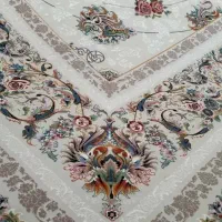 دو تخته فرش گل برجسته کاشان
