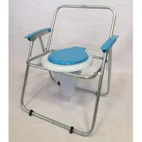 توالت فرنگی مبله تاشو با قیف جدا