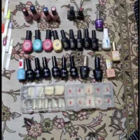 کیف لاک ژل تمام وسایل کاشت ناخن داخل عکس