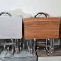 میز عسلی تاشو پایه فلزی صفحه بزرگ چمدونی 4 تایی|مبلمان خانگی و میز عسلی|خمینیشهر, |دیوار