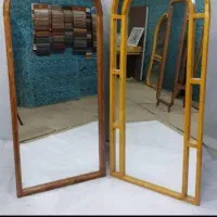 آیینه قدی چوبی(گنبدی مسطتیل پنجره ای  دفرمه)|آینه|خرم‌آباد, |دیوار