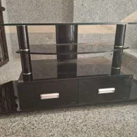 میز تلویزیون شیشه ای