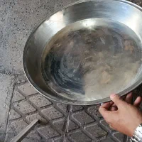 تاوه مسی قدیمی بزرگ|ظروف پخت‌وپز|خرمدره, |دیوار