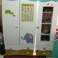 سرویس خواب و کمد و ویترین کودک و نوجوان|تخت و سرویس خواب|پرند, فاز ۶|دیوار