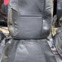 روکش صندلی چرمی ساده مشکی 111