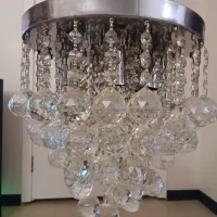 لوستر کریستال گوی کروی