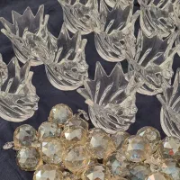 لاله کریستالی لوستر و گوی کریستال