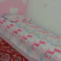 تخت خواب نونو دخترانه بدون هیچ خط و خشی