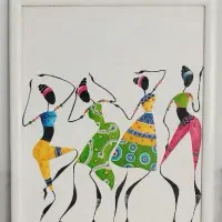 تابلوهای نقاشی رنگ روغن با قاب چوبی ، تابلو نقاشی