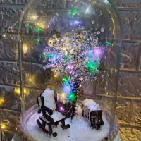 گوی شیشه ای|گل مصنوعی|ساوه, |دیوار