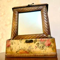 ساعت آنتیک‌ قدیمی تمام چوب جعبه و آینه دار|ساعت دیواری و تزئینی|تبریز, |دیوار