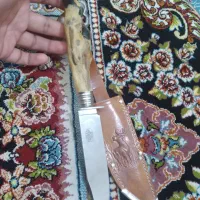 چاقو آنتیک با قلاف چرم اصل