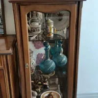 بوفه چوبی شیشه اینه انتیک