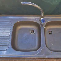 سینک ۲لگنه و شیر سالم و ابچکان
