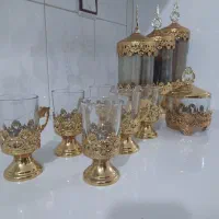 پاسماوری و استکان و قندان ست