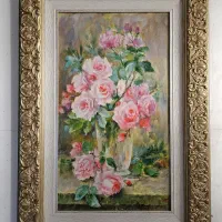 تابلوی نقاشی گل رز