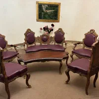 ست مبلمان آنتیک ۷ نفره و ناهارخوری۴ نفره