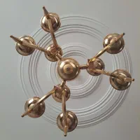 لوستر تمیز با روکش آب طلا|لوستر و چراغ آویز|تهران, حشمتیه|دیوار