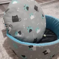 جای خواب گربه مخملی|لوازم جانبی حیوانات|رشت, استادسرا|دیوار