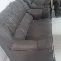 مبل راحتی چرم ۹نفره|مبلمان خانگی و میز عسلی|قائم‌شهر, |دیوار